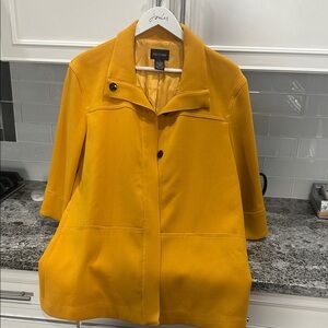 Jones New York Women's Yellow Cape Jacket